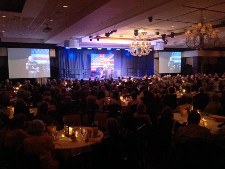 Jimmy Keys performing to a packed ballroom at The Polo Club, Boca Raton, 2014